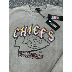 Kansas City Chiefs Size Large The Wild Collective Crewneck Sweatshirt NFL - New